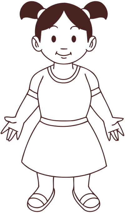 Child 20 (line drawing) clipart