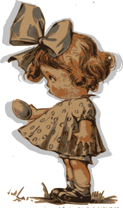 Child and Egg clipart