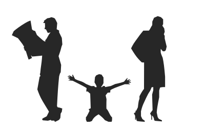 Child of divorce clipart