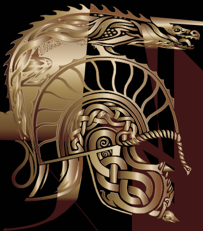 Children Of Hurin Dragon Helm Bronze clipart