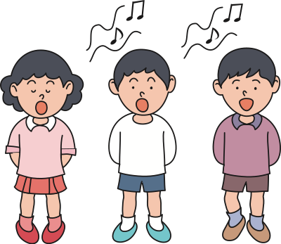 Children Singing (#1) clipart