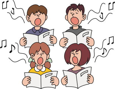 Children Singing (#2) clipart