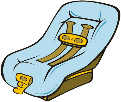 Child's car seat clipart