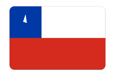 Chile flag (bevelled) clipart