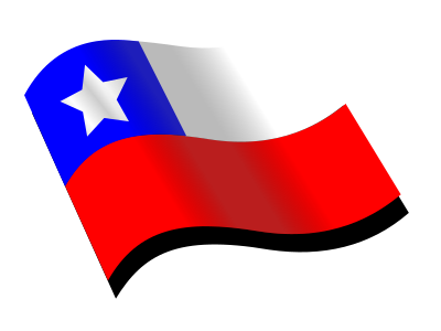 Chilean Flag 3 clipart