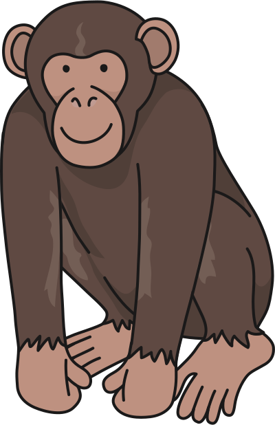 Chimpanzee clipart