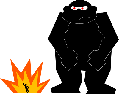 Chimpzilla clipart