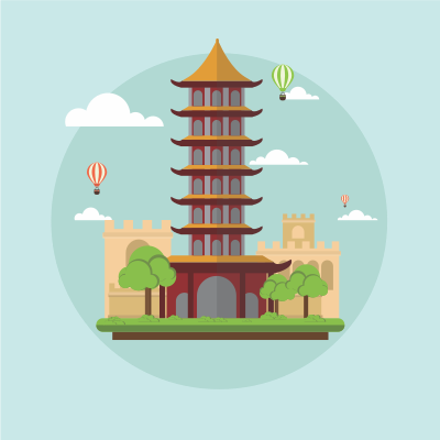 China Landmarks clipart