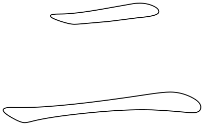 Chinese character for number two clipart