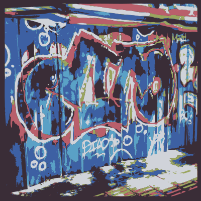 Chinese graffiti in Kunming Yunnan chjna clipart
