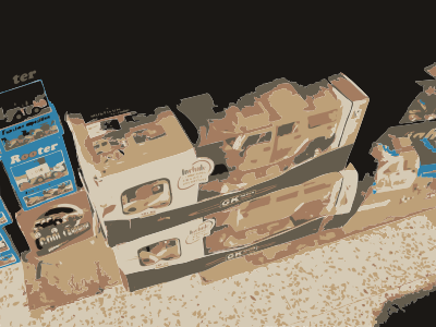 Chinese Junk in Syria Rest Stop, Dusty clipart