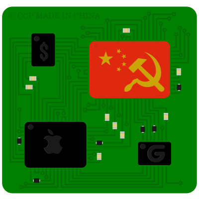 Chinese microchip clipart