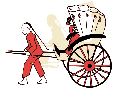 Chinese Rickshaw clipart