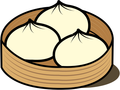 Chinese-style Steamed Bun (#1) clipart