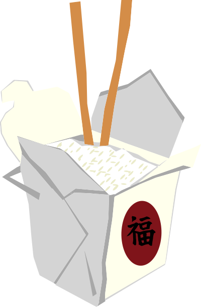 Chinese Take Out Box clipart