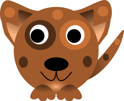 Chinese zodiac dog clipart