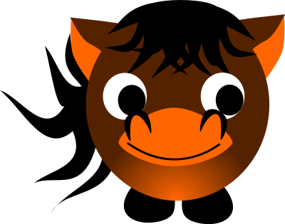 Chinese zodiac horse clipart