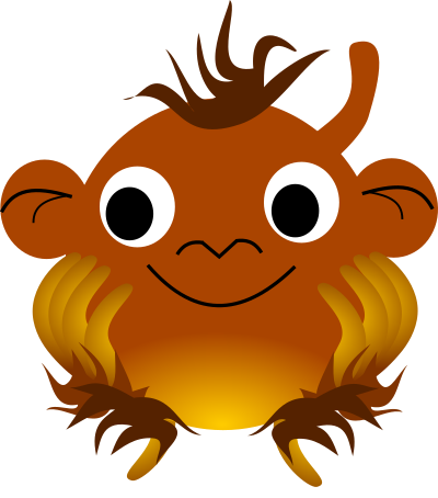 Chinese zodiac monkey clipart