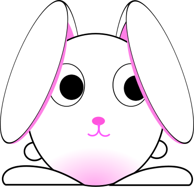 Chinese zodiac rabbit clipart