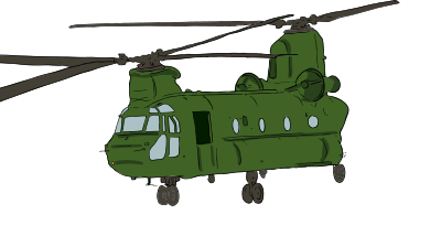Chinook Helicopter 1 clipart