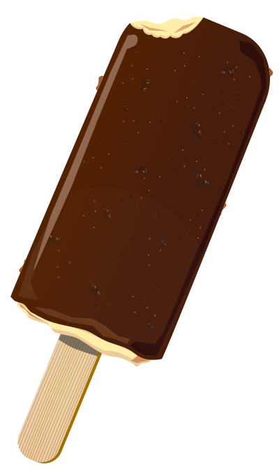 Choclate Popsicle clipart