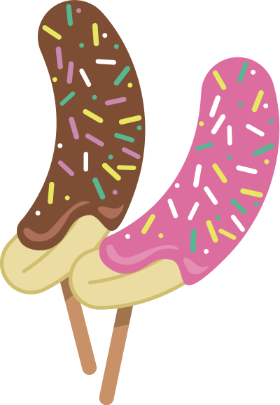 Choco Banana (Japanese Festival Food) clipart