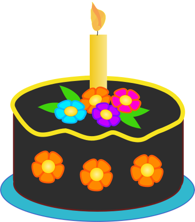 Chocolate Birthday Cake clipart