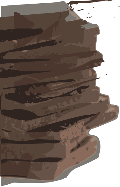 Chocolate Block Pieces (Tracing) clipart