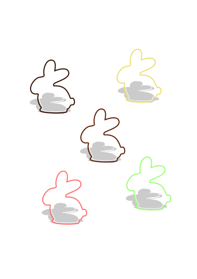 Chocolate bunnys clipart