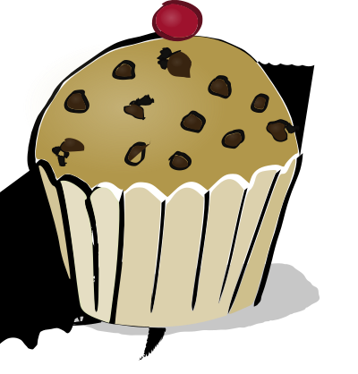Chocolate Chips Muffin clipart