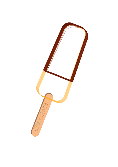 Chocolate ice cream bar clipart