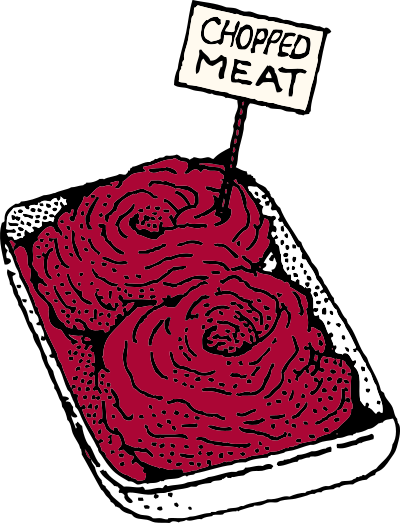 Chopped meat clipart