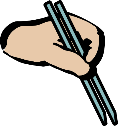 Chopsticks in Hand clipart