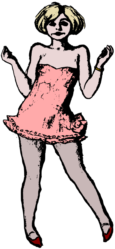 Chorus Girl clipart