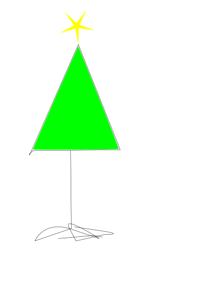 Chrissie tree clipart