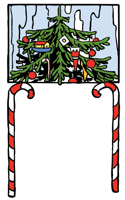 Christmas arch clipart