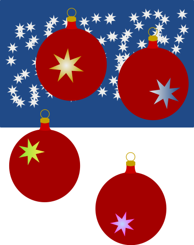 Christmas balls. clipart