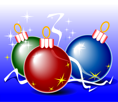 Christmas balls clipart