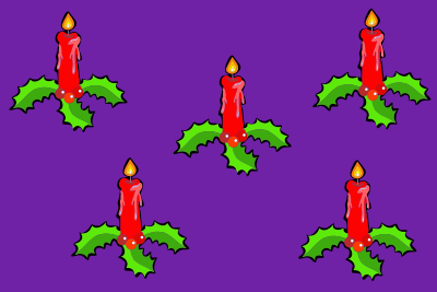 Christmas Candles clipart