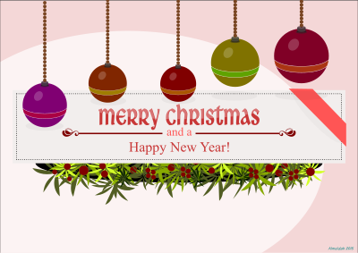 Christmas card #7 clipart