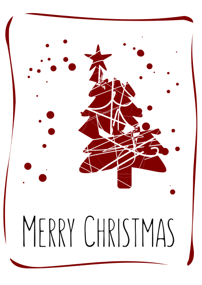 Christmas card design clipart