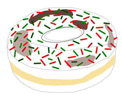 Christmas Donut 2 clipart