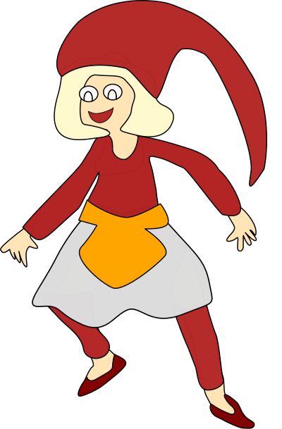 Christmas girl clipart