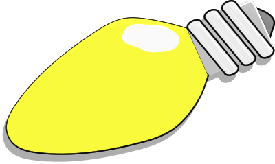 Christmas Lightbulb clipart