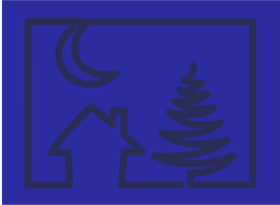 Christmas one-line picture clipart