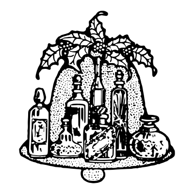 Christmas Perfume Bottles clipart