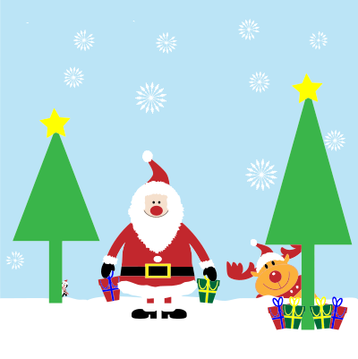 Christmas Santa Cartoon clipart