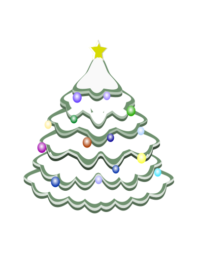Christmas tree clipart
