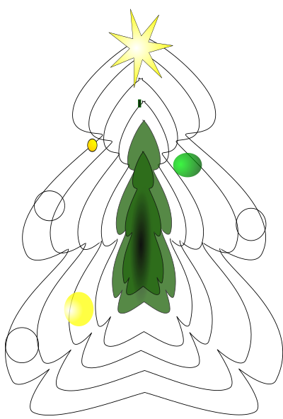 Christmas tree clipart
