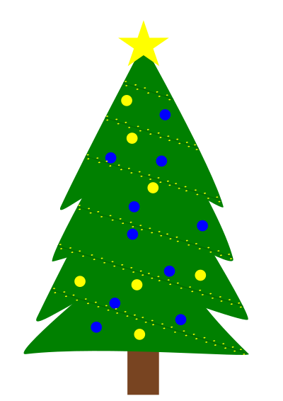 Christmas tree clipart
